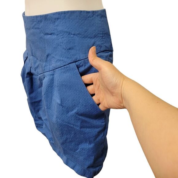 2/$20 American Apparel Blue Casual Skirt Dress Size: 0 - Picture 7 of 7